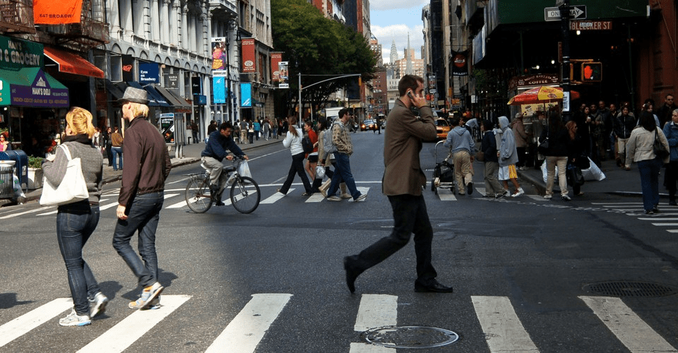 proving fault in a fatal pedestrian accident | people walking in new york city
